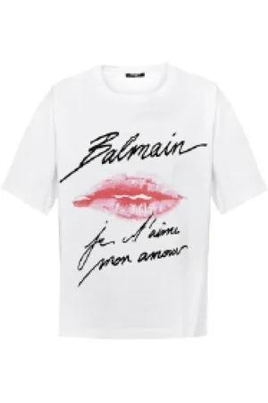 Balmain Top, Dame, Hvid, XS, Uld, Stilfulde T-shirts og Polos