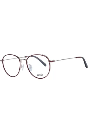 Bally Tilbehør, unisex, Brun, ONE SIZE, Uld, Burgundy Runde Optiske Briller