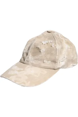 Dolce & Gabbana Tilbehør, Herre, , 58 CM, Bomuld, Nedslidt Bomuld Baseballkasket med Logo