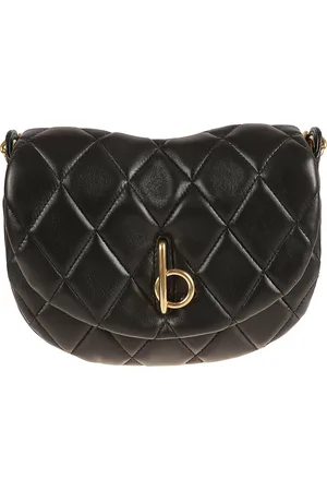 Burberry Taske, Dame, Sort, ONE SIZE, Uld, Sort Quiltet Rocking Taske