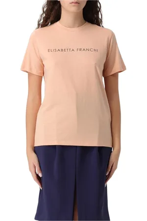 Elisabetta Franchi Top, Dame, , XS, Bomuld, Blød Bomuld Kortærmet T-shirt