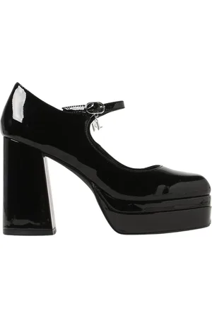 Karl Lagerfeld Sko, Dame, Sort, 40 EU, Læder, Platform Patent Læder Pumps