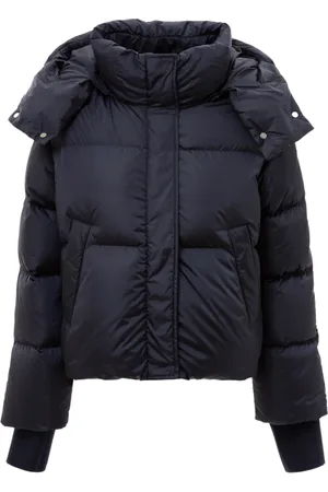 add Jakke, Dame, Blå, L, Polyester, Kort dunjakke med aftagelige manchetter