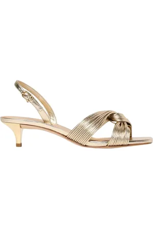 Michael Kors Sko, Dame, Brun, 37 EU, Læder, Brun Knotted Hælede Sandaler