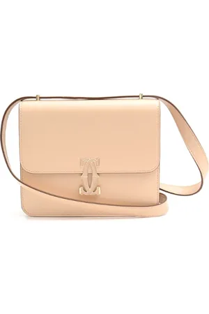 Cartier Pre-owned, Dame, Lyserød, ONE SIZE, Uld, Pre-owned Laeder crossbody-tasker