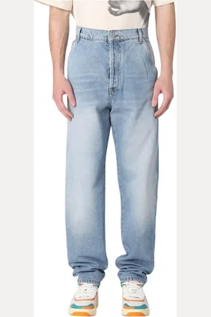 Balmain Jeans, Herre, Blå, W30, Uld, Stilfulde Blå Denim Jeans