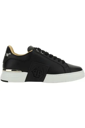 Philipp Plein Sko, Herre, Sort, 44 EU, Hexagon Snøresko