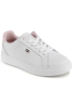 Tommy Hilfiger Sko, Dame, Hvid, 40 EU, Læder, Hvide Lædersneakers