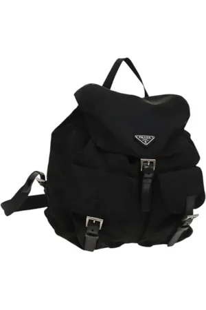 Prada Pre-owned, Dame, Sort, ONE SIZE, Nylon, Pre-owned nylon rygsaekke