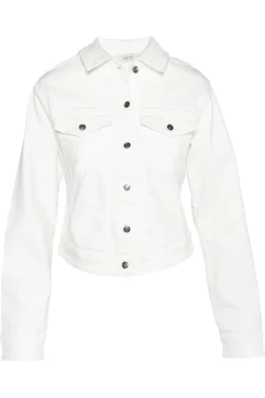 Hest Jakke, Dame, Hvid, L, Denim, Denimjakke Hvid Alyssum