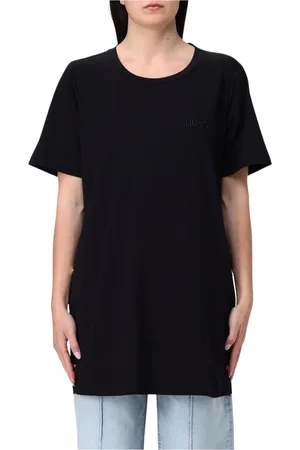 Liu Jo Top, Dame, Sort, M, Bomuld, Hvid Bomuld T-Shirt