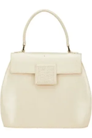 Givenchy Pre-owned, Dame, Hvid, ONE SIZE, Tyl, Pre-owned Laeder hndtasker