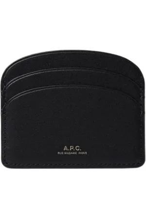 A.P.C. Tilbehør, Dame, Sort, ONE SIZE, Læder, Sort læderkortholderpung