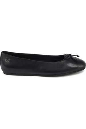 Tommy Hilfiger Sko, Dame, Sort, 41 EU, Læder, Sorte Læder Ballerina Flats