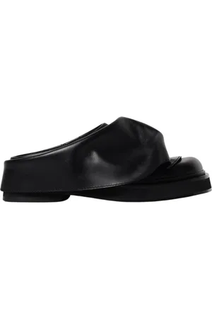 The Attico Sko, Dame, Sort, 40 EU, Uld, Sort Læder Chunky Sole Muldyr