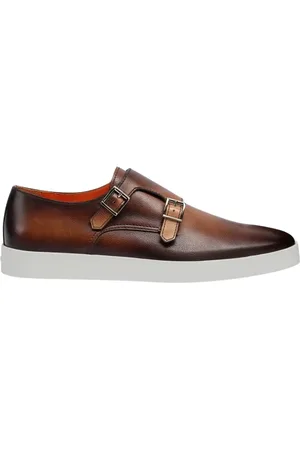 santoni Sko, Herre, Brun, 43 1/2 EU, Uld, Brun Brogue Kjolesko
