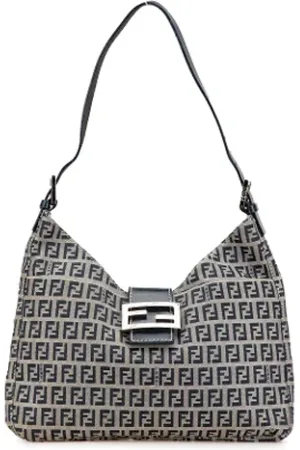 Fendi Pre-owned, Dame, Grå, ONE SIZE, Tyl, Pre-owned Laeder fendi-tasker