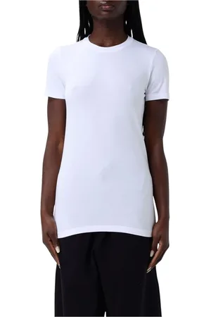 Brunello Cucinelli Top, Dame, Hvid, XL, Bomuld, Sølv Slim Fit Tee