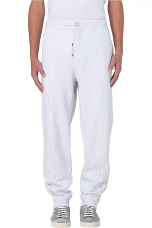 Brunello Cucinelli Bukser, Herre, Grå, 2XL, Klassisk Sort Behagelige Sweatpants