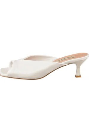 CESARE GASPARI Sko, Dame, Hvid, 39 EU, Læder, Twist Luxe Heels
