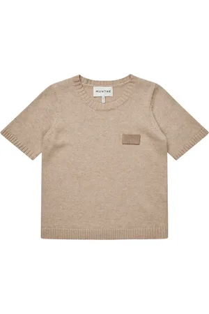 Munthe Top, Dame, , XS, Uld, Elegant Strik med Logo Patch