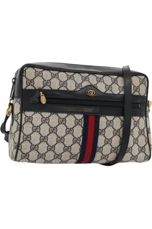 Gucci Pre-owned, Dame, Blå, ONE SIZE, Uld, Pre-owned Laeder gucci-tasker