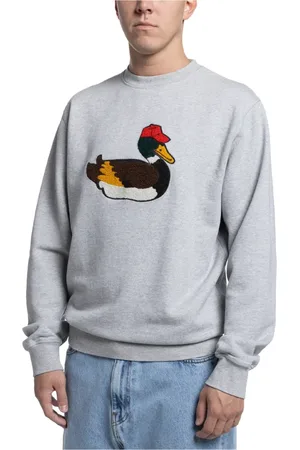 Edmmond Studios Sweathshirts & Hoodies, Herre, Grå, M, Duck Hunt Sweatshirt