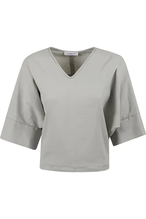 Fabiana Filippi Bluser & Skjorter, Dame, Grå, 2XS, Elegant Skjorter Kollektion