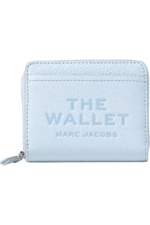 Marc Jacobs Tilbehør, Dame, Blå, ONE SIZE, Læder, Sort ZipAround Pung Kompakt