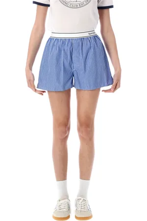 Sporty & Rich Shorts, Dame, Blå, M, Bomuld, Logo Boxer Briefs