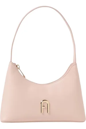 Furla Taske, Dame, Lyserød, ONE SIZE, Uld, Brun Mini Skuldertaske Lynlås Lukning