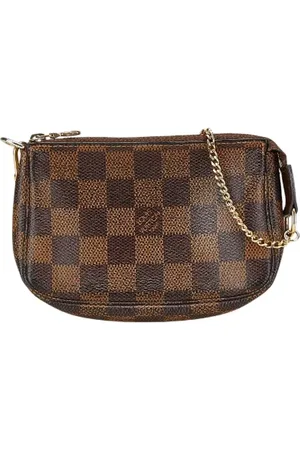 LOUIS VUITTON Pre-owned, Dame, Brun, ONE SIZE, Tyl, Pre-owned Canvas clutches