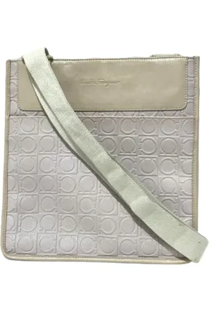 Salvatore Ferragamo Pre-owned, Dame, , ONE SIZE, Uld, Pre-owned Laeder crossbody-tasker