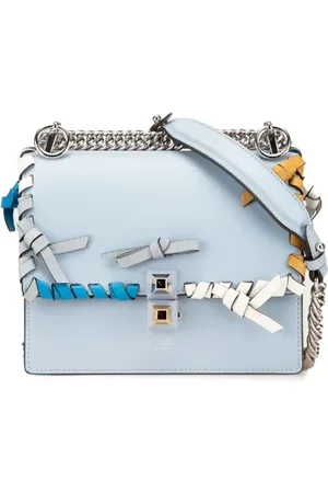Fendi Pre-owned, Dame, Blå, ONE SIZE, Uld, Pre-owned Laeder fendi-tasker