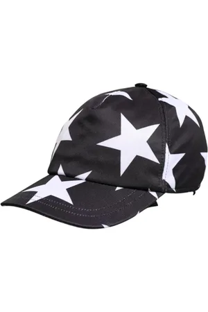 Dolce & Gabbana Tilbehør, Dame, Sort, 56 CM, Polyester, Stjerne Print Baseball Kasket med Logo