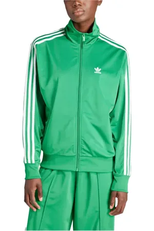 adidas Sweathshirts & Hoodies, Dame, Grøn, XS, Uld, Grøn Firebird Track Top Stilfuld Behagelig
