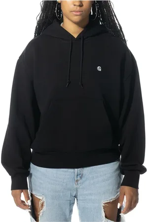 Carhartt Sweathshirts & Hoodies, Dame, Sort, XS, Bomuld, Casey Hættetrøje