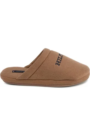Tommy Hilfiger Sko, Herre, Brun, 45 EU, Polyester, Luksus Komfort Tøffel Brun