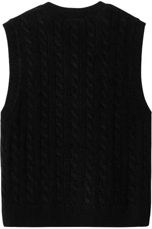Carhartt Strik, Dame, Sort, L, Uld, Signature Vest Sweater Sort Ærmeløs Stilfuld
