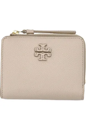 Tory Burch Tilbehør, Dame, , ONE SIZE, Uld, McGraw Bi-Fold Pung i Frisk Ler