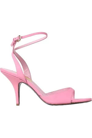 Patrizia Pepe Sko, Dame, Lyserød, 39 1/2 EU, Læder, Sorte Slingback Hæle