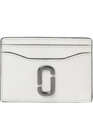 Marc Jacobs Tilbehør, Dame, Hvid, ONE SIZE, Læder, Elegant Læderkortpung