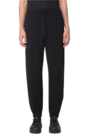 Emporio Armani Bukser, Herre, Sort, S, Blå afslappede sweatpants til mænd
