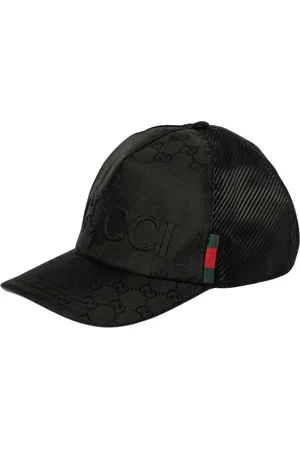Gucci Tilbehør, Herre, Sort, L, Tidløs bredskygget Fedora Hat