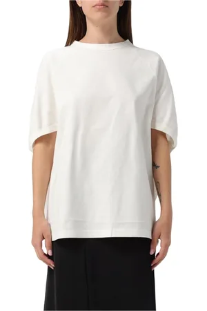 Fabiana Filippi Top, Dame, Hvid, XS, Bomuld, Hvid Afslappet Crew Neck T-Shirt