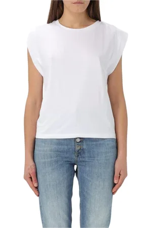 Dondup Top, Dame, Hvid, XS, Bomuld, Klassisk Hvid T-shirt