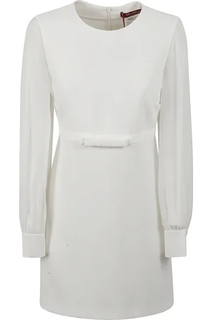 Max Mara Kjole, Dame, Hvid, 2XS, Polyester, Hvid Ritmo Kjole