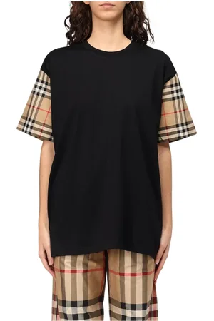 Burberry Top, Dame, Sort, 2XS, Sort Afslappet T-Shirt