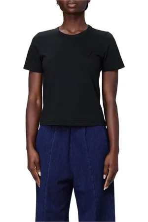 FORTE FORTE Top, Dame, Sort, M, Tyl, Sort kortærmet T-shirt