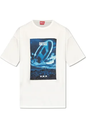 Diesel Top, Herre, Hvid, L, Bomuld, T-Boxt-Q16 T-Shirt
